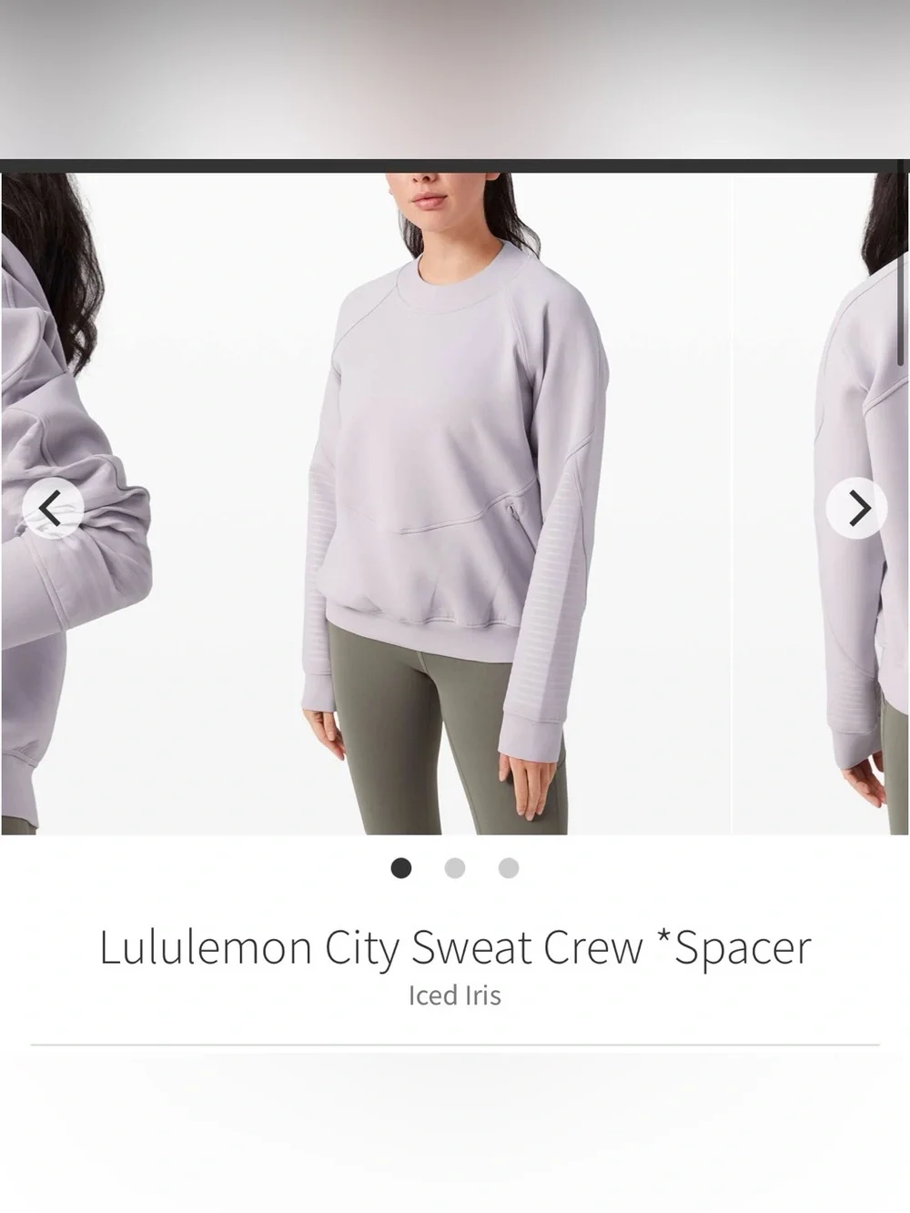 Lululemon City Sweat Crew *Spacer